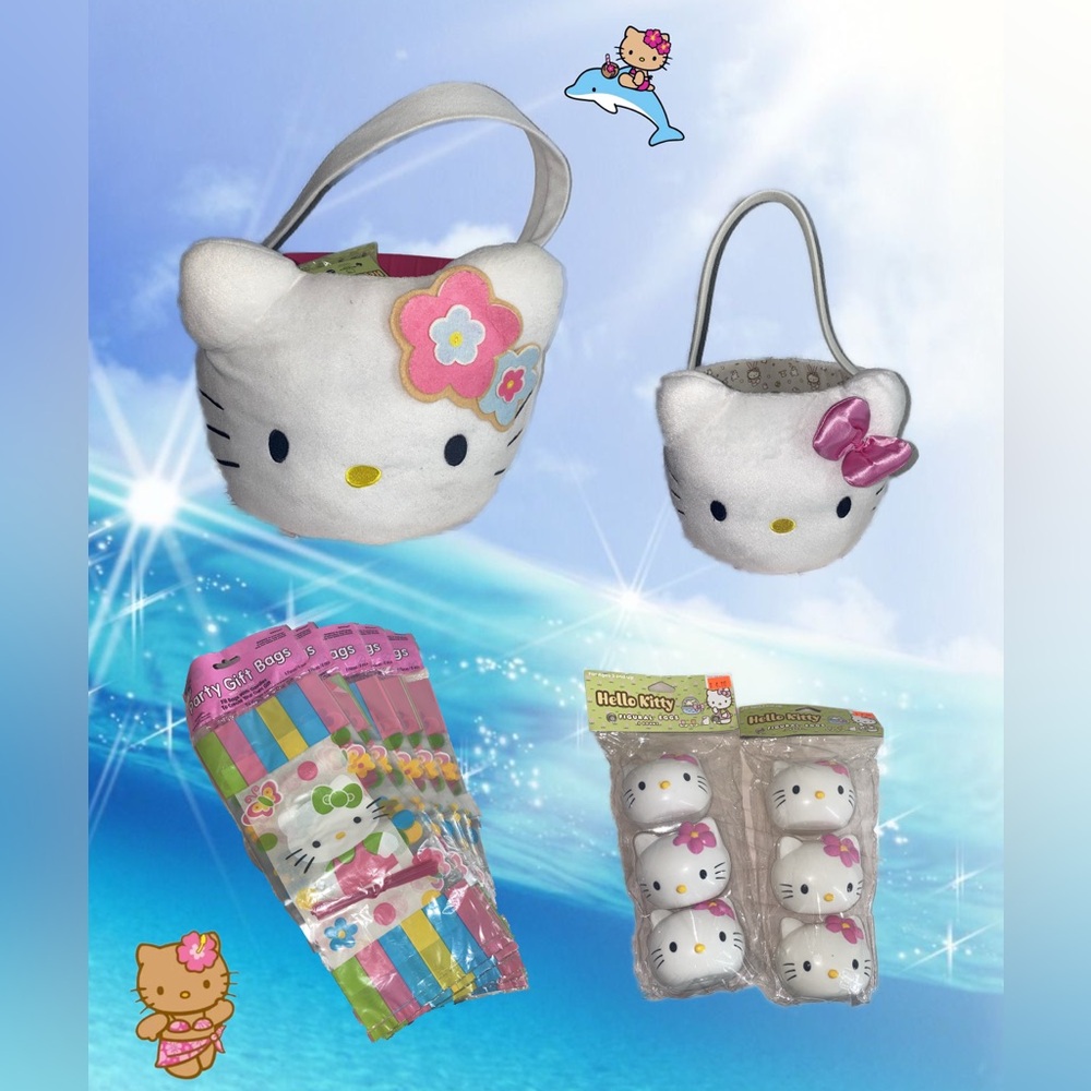 Hello Kitty White and Pink Easter Bundle